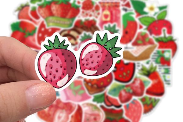 Bộ sticker dâu tây giá rẻ, mẫu đẹp tại Hà Nội