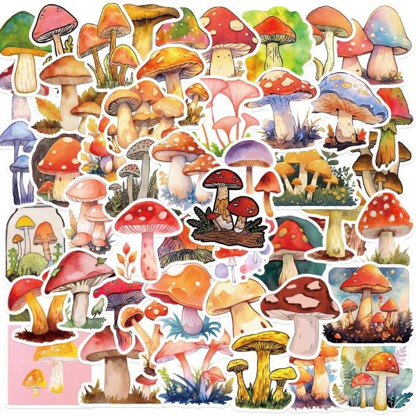 In Hoa Long nhận thiết kế và in ấn Bộ Sticker Hình Nấm chất lượng