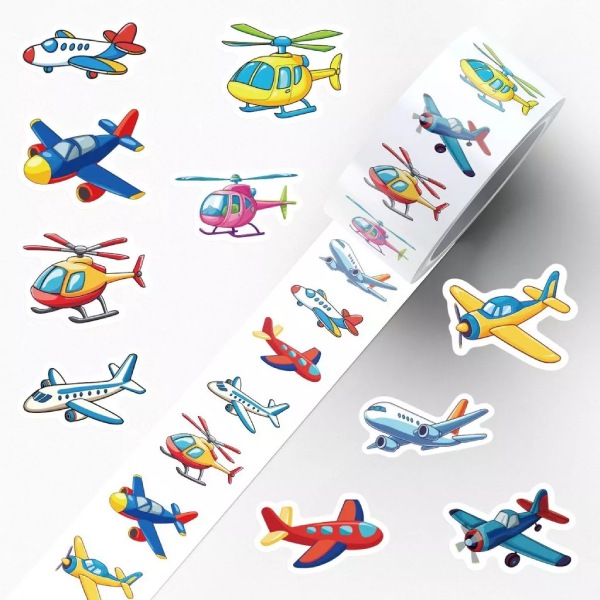 In Hoa Long nhận thiết kế và in ấn bộ sticker máy bay dạng cuộn