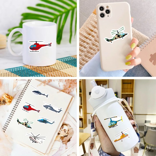 In Hoa Long nhận thiết kế và in ấn bộ sticker máy bay đẹp