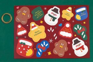 Bộ sticker người tuyết đẹp chống nước cực tốt, in sắc nét