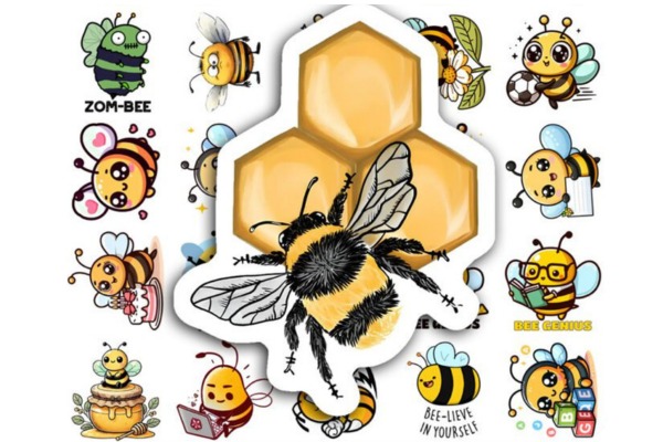Bộ sticker ong vàng cute