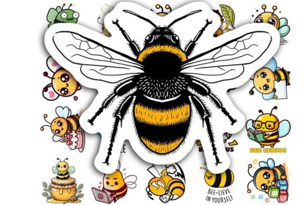Bộ sticker ong vàng đẹp mắt