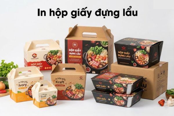 Mẫu hộp giấy đựng lẩu đẹp, giá rẻ, chất lượng cao