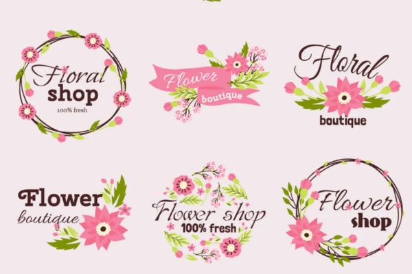 Mẫu logo shop hoa đẹp, chất lượng cao