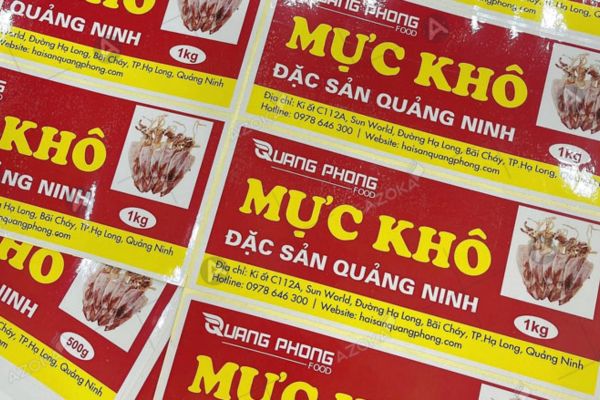 Mẫu tem nhãn mực khô đẹp, chất lượng cao