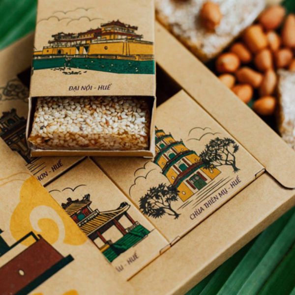In hộp đựng kẹo mè xừng đẹp, thiết kế theo yêu cầu
