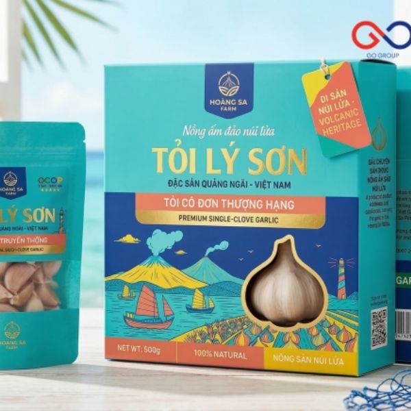 In hộp giấy đựng tỏi Lý Sơn theo yêu cầu