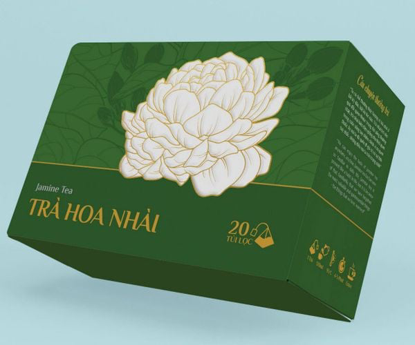 In Hoa Long nhận thiết kế và in hộp đựng trà hoa nhài chất lượng