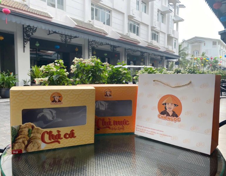 In hộp giấy đựng chả mực, chả cá chất lượng