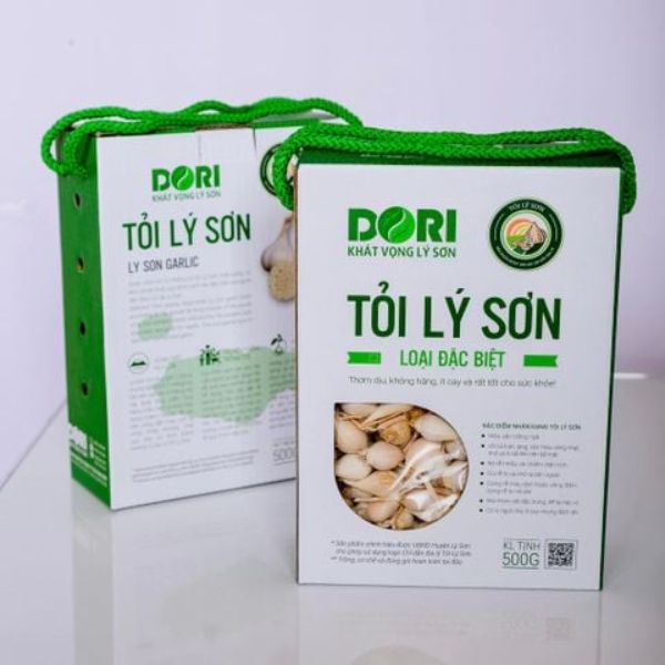 In hộp giấy đựng tỏi Lý Sơn theo yêu cầu