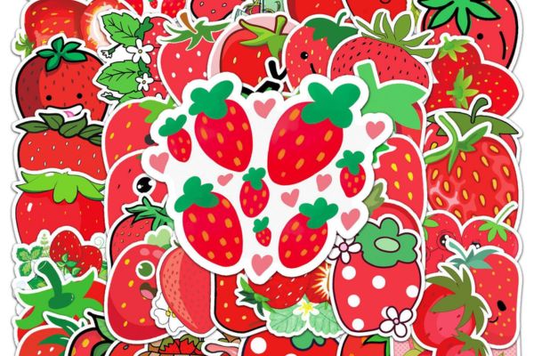 Bộ sticker dâu tây giá rẻ, mẫu đẹp tại Hà Nội