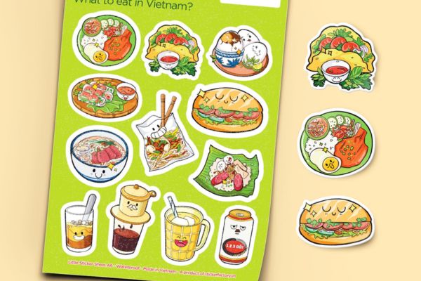 Sticker Việt Nam food đẹp, giá rẻ, chất lượng