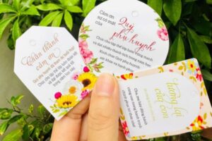 Mẫu tag treo chai nước đẹp, chất lượng cao