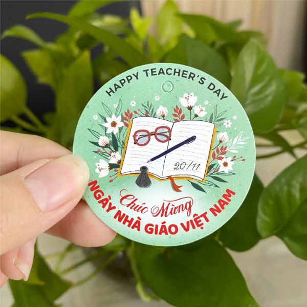 In tag treo ngày nhà giáo đẹp, thiết kế theo yêu cầu