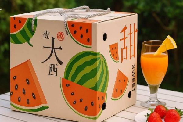 In thùng đựng dưa hấu đẹp, chất lượng cao