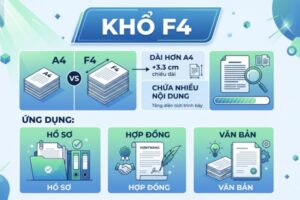 Kích thước khổ giấy F4 là bao nhiêu
