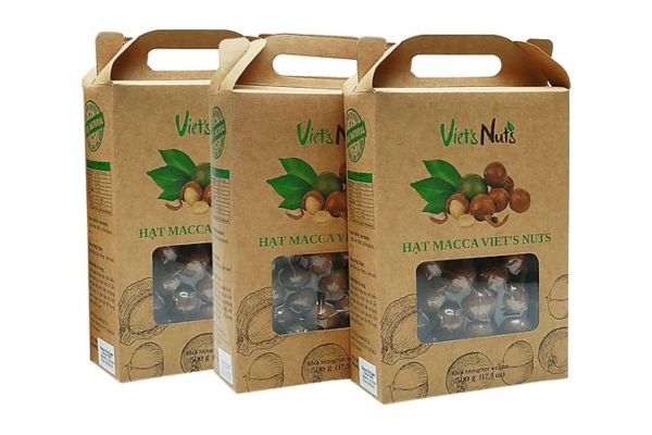 Mẫu bao bì hạt macca đẹp, thiết kế theo yêu cầu