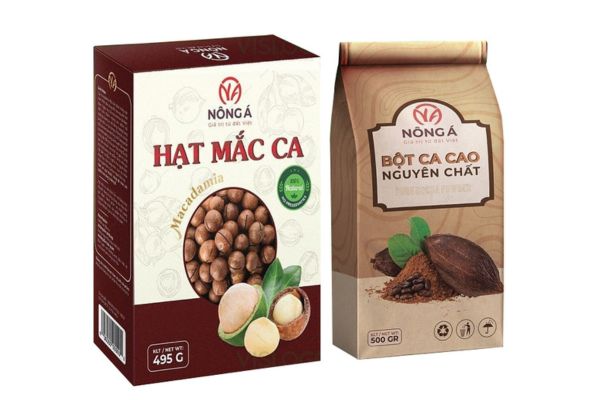 Mẫu bao bì hạt macca đẹp, thiết kế theo yêu cầu