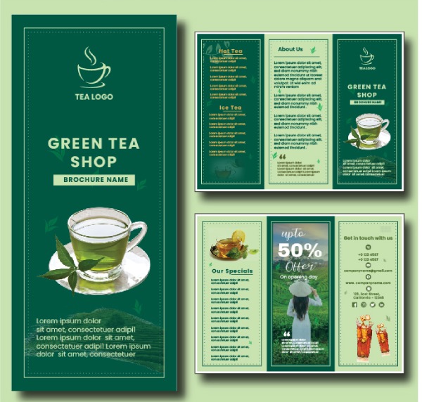 In Hoa Long nhận thiết kế và in ấn mẫu brochure trà theo yêu cầu