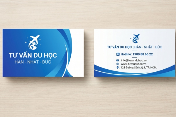 Mẫu card visit du học chuyên nghiệp