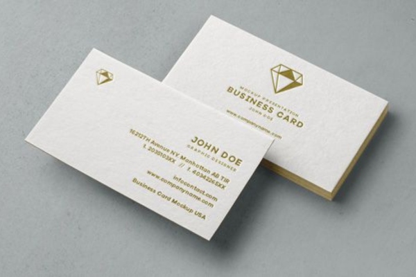 Mẫu card visit ép kim dập chìm