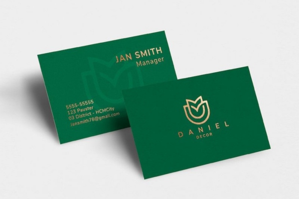 Mẫu card visit ép kim hiện đại, thu hút