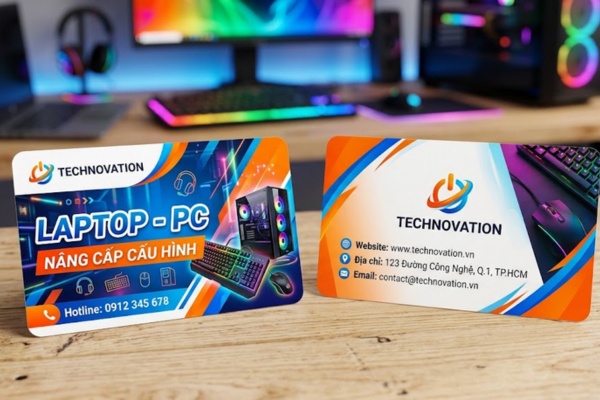 Mẫu card visit máy tính nổi bật