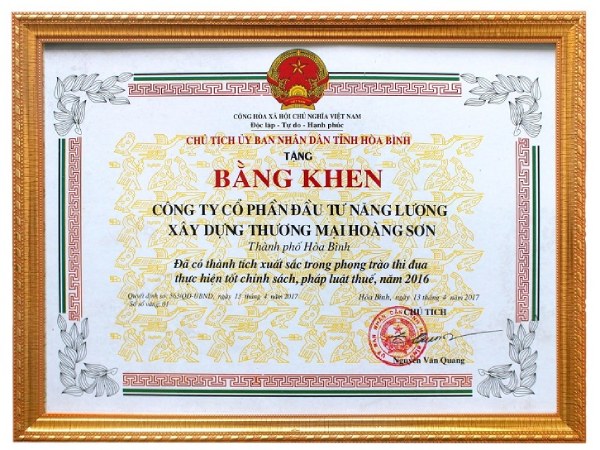 In Hoa Long nhận thiết kế và in ấn mẫu giấy khen theo yêu cầu