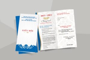 In Hoa Long nhận thiết kế và in ấn mẫu giấy mời dự lễ khởi công cao cấp