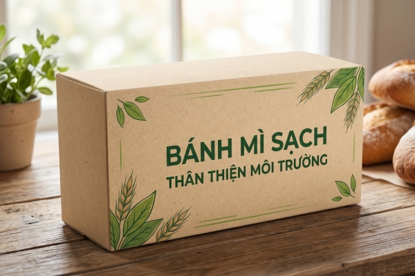 Mẫu hộp giấy đựng bánh mì cứng cáp