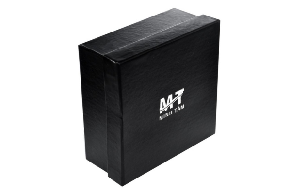 Mẫu hộp giấy màu đen nắp âm dương