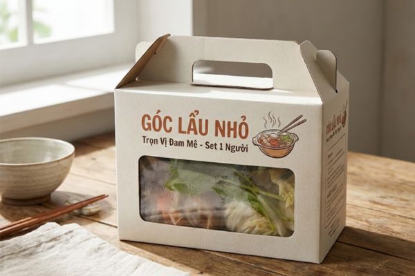 Mẫu hộp giấy đựng lẩu đẹp, giá rẻ, chất lượng cao