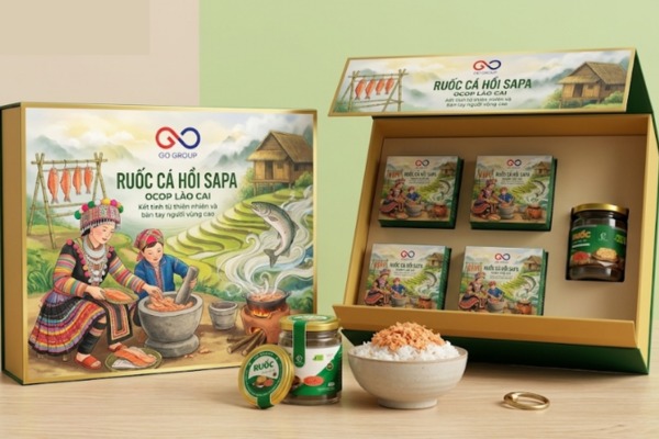 Mẫu in hộp giấy đựng ruốc cá hồi Occop