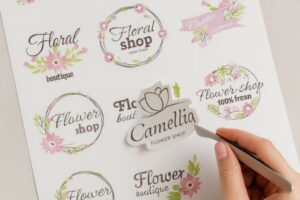 Mẫu logo shop hoa đẹp, chất lượng cao