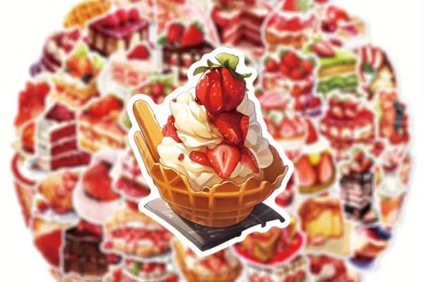 Mẫu sticker bánh ngọt đẹp, chất lượng cao