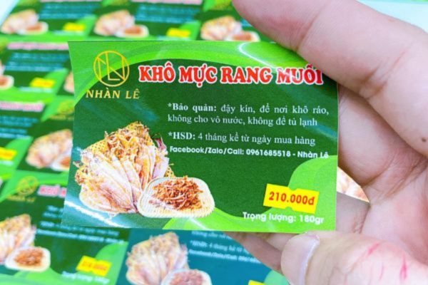 Mẫu tem nhãn mực khô đẹp, chất lượng cao