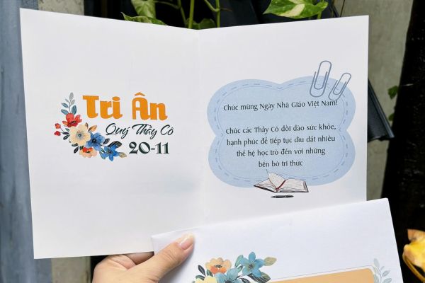 Mẫu thiệp tri ân đẹp, giá rẻ, chất lượng