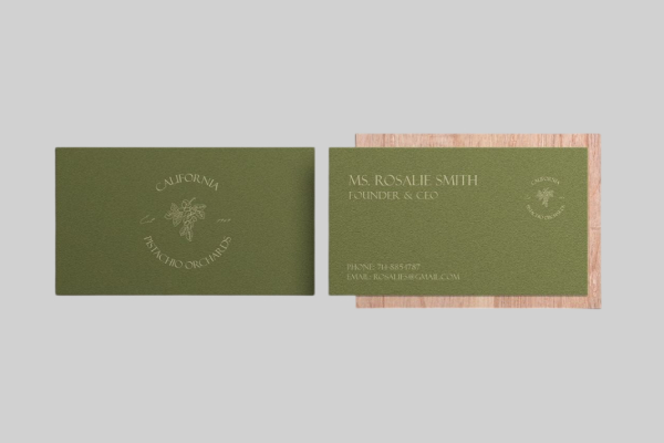 In Hoa Long nhận thiết kế và in ấn mẫu logo ngũ cốc in trên card visit