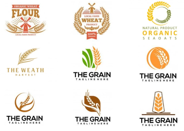In Hoa Long nhận thiết kế và in ấn mẫu logo ngũ cốc lúa mì