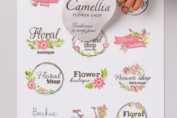 Mẫu logo shop hoa đẹp, chất lượng cao