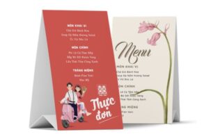 In Hoa Long nhận thiết kế và in ấn mẫu menu để bàn cao cấp