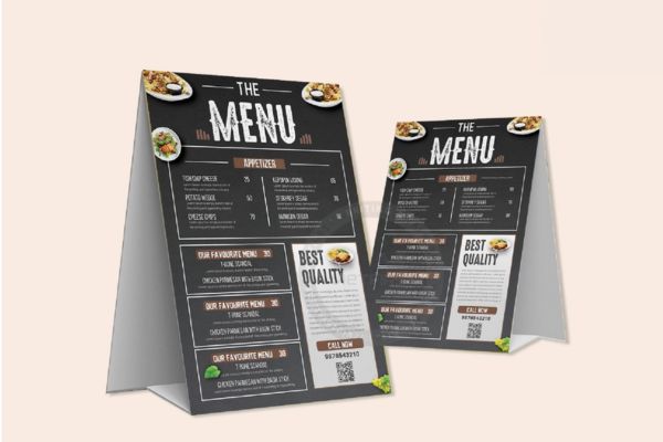 In Hoa Long nhận thiết kế và in ấn mẫu menu để bàn chất lượng