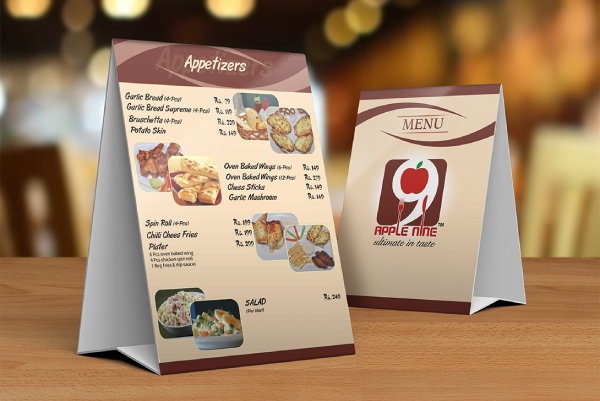 In Hoa Long nhận thiết kế và in ấn mẫu menu để bàn giá rẻ