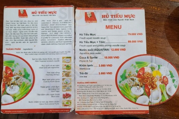 In Hoa Long nhận thiết kế và in ấn mẫu menu quán hủ tiếu lấy ngay