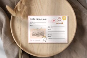 In Hoa Long nhận thiết kế và in ấn mẫu phiếu giao hàng cao cấp