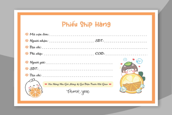 In Hoa Long nhận thiết kế và in ấn mẫu phiếu giao hàng chuyên nghiệp