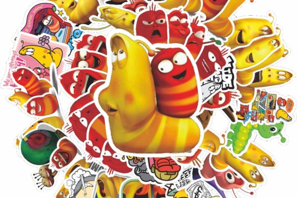Bộ sticker ấu trùng đẹp, thiết kế theo yêu cầu