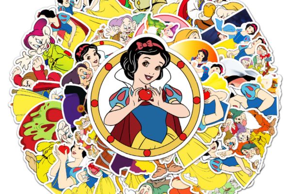 Bộ sticker bạch tuyết đẹp, thiết kế theo yêu cầu