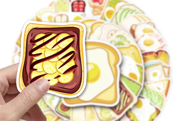 Mẫu sticker bánh mì dễ thương